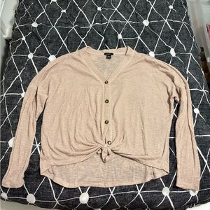 Rue21 Beige Ribbed Cardigan